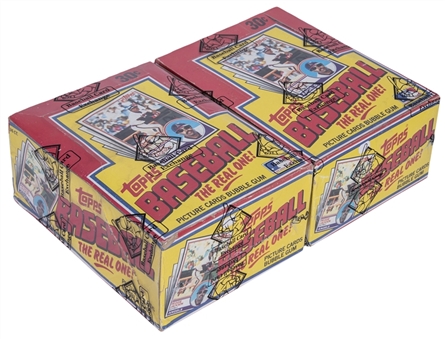 1983 Topps Baseball Unopened Wax Boxes Pair (2) – 72 Packs, In Total – Both BBCE Certified